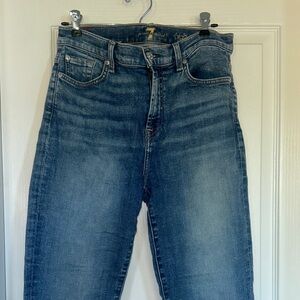 7 for All Mankind Blue Denim Jeans